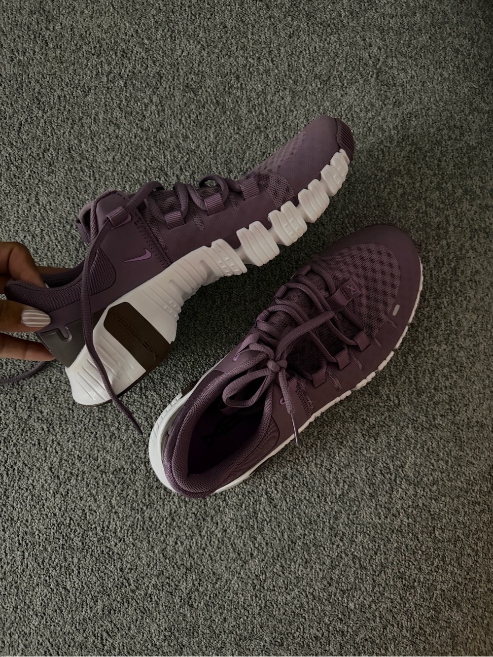 Nike Women's Athletic Shoes in Plum Purple and White